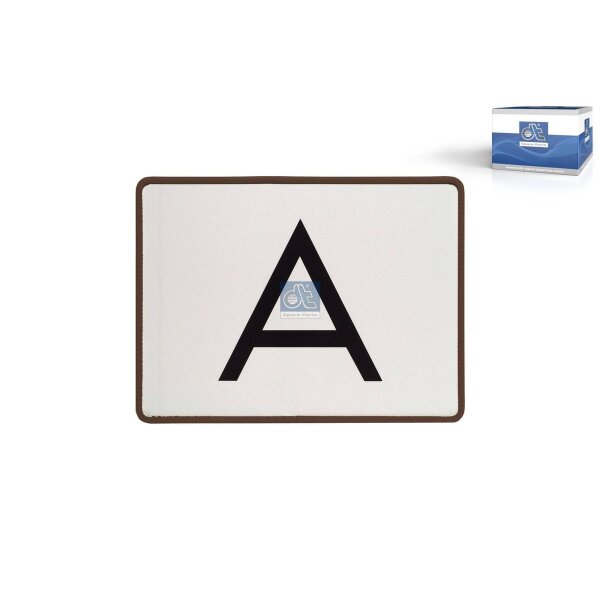 Warning markings 400 x 300 mm steel DT SPARE PARTS for various vehicles