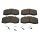 Brake Pad Set Disc Brake front axle DT SPARE PARTS for e.g. MB VARIO