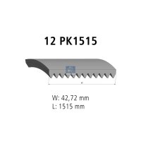 Keilrippenriemen 12PK1515 1.515 mm DT SPARE PARTS...