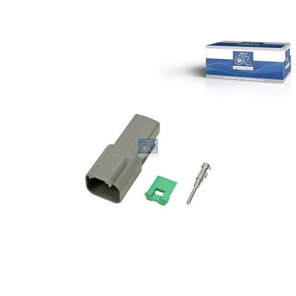 Plug 2-pin DT SPARE PARTS Aftermarket-Expertise suitable for e.g. SCANIA