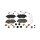 Brake Pad Set Disc Brake front axle DT SPARE PARTS for e.g. MB E-CLASS