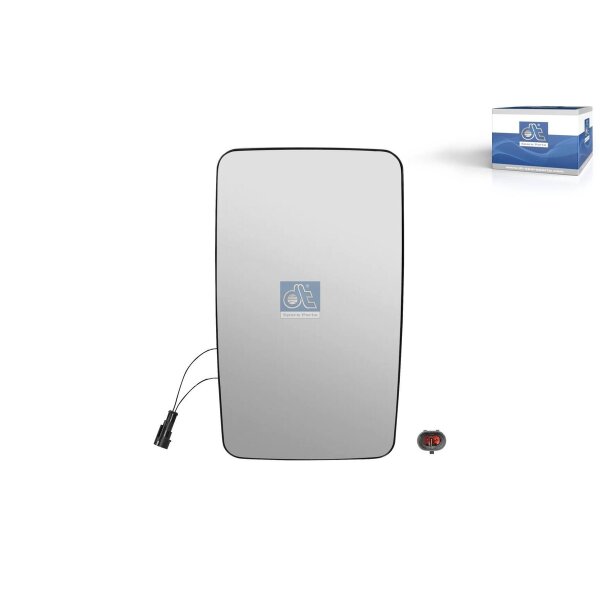 Mirror Glass Exterior Mirror right DT SPARE PARTS for e.g. IVECO EUROTRAKKER