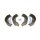 Brake Shoe Set rear axle DT SPARE PARTS for FORD TRANSIT and others