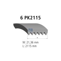 Keilrippenriemen 6PK2115 EPDM 2.115 mm DT SPARE PARTS...