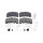 Brake Pad Set Disc Brake rear axle DT SPARE PARTS IAM-Expertise for e.g. BPW
