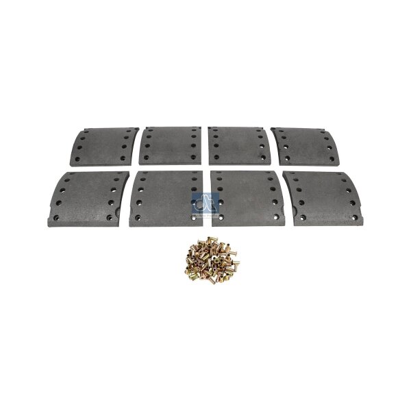 Brake Lining Set Drum Brake rear 17.8 mm 200 mm DT SPARE PARTS for DAF SB