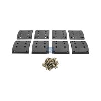 Brake Lining Set Drum Brake rear 17 mm 180 mm DT SPARE...