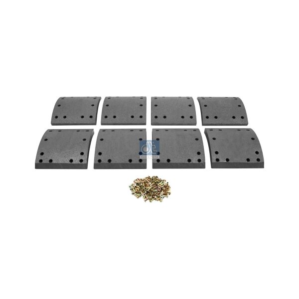 Brake Lining Set Drum Brake rear 19.5 mm 178 mm DT SPARE PARTS for MERITOR