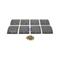Brake Lining Set Drum Brake rear 19.5 mm 178 mm DT SPARE...