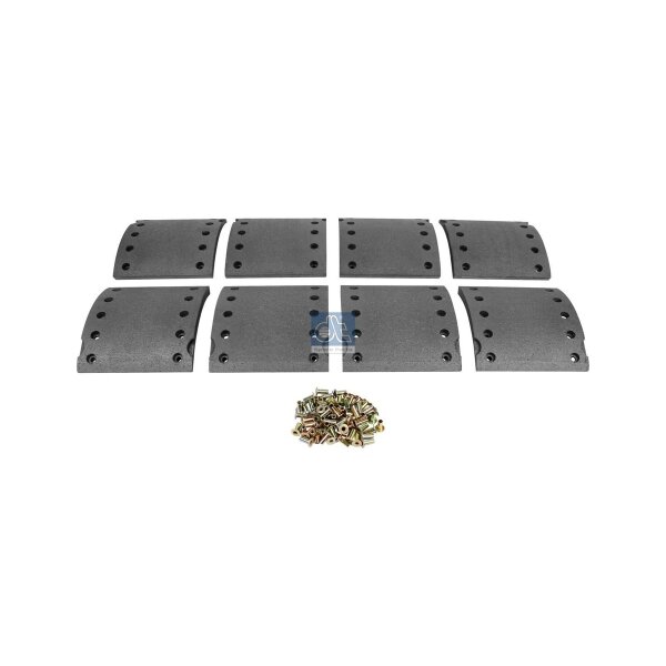 Bremsbelagsatz Trommelbremse 19,5 mm 200 mm DT SPARE PARTS für BPW