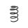 Suspension Spring 355 mm 18 mm DT SPARE PARTS suitable for e.g. RENAULT