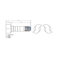 Bremswelle Trommelbremse 26 Zähne 255 mm DT SPARE...