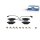 Brake Pad Set Disc Brake rear axle DT SPARE PARTS for FORD TRANSIT and others