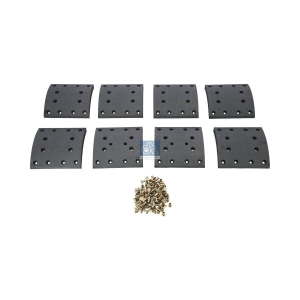 Brake pad set rear drum 21 mm 200 mm DT SPARE PARTS for various vehicles