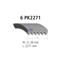Keilrippenriemen 6PK2271 EPDM 2.271 mm DT SPARE PARTS...