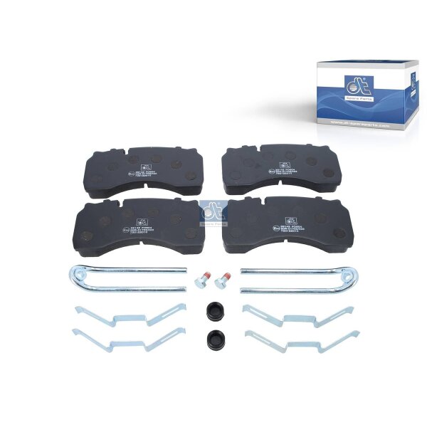 Brake Pad Set Disc Brake front axle DT SPARE PARTS for e.g. DAF LF