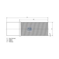 Flexible Pipe Exhaust System 380 mm Ø 110 mm DT...