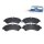 Brake Pad Set Disc Brake Rear Axle DT SPARE PARTS for MERCEDES-BENZ