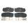 Brake Pad Set Disc Brake front axle DT SPARE PARTS for e.g. MAN TGA