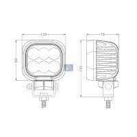 Arbeitsscheinwerfer LED Anbau DT SPARE PARTS für...