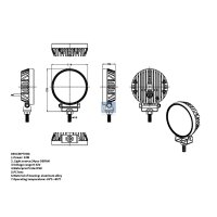 Arbeitsscheinwerfer LED Anbau DT SPARE PARTS für...