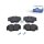 Brake Pad Set Disc Brake front axle DT SPARE PARTS for e.g. MB 124