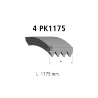 Keilrippenriemen 4PK1175 1.175 mm DT SPARE PARTS für...