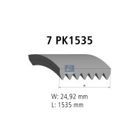 Keilrippenriemen 7PK1535 EPDM 1.535 mm DT SPARE PARTS...