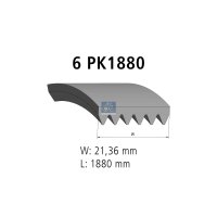 Keilrippenriemen 6PK1880 EPDM 1.880 mm DT SPARE PARTS...