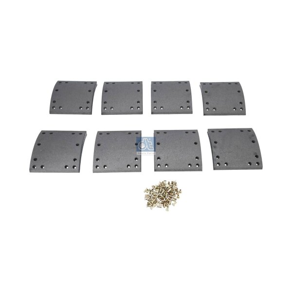 Brake Lining Set Drum Brake 22.6 mm 177.3 mm DT SPARE PARTS for MERITOR