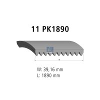 Keilrippenriemen 11PK1890 EPDM 1.890 mm DT SPARE PARTS...
