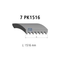 Keilrippenriemen 7PK1516 1.516 mm DT SPARE PARTS für...