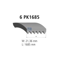 Keilrippenriemen 6PK1685 1.685 mm DT SPARE PARTS für...