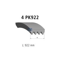 Keilrippenriemen 4PK922 922 mm DT SPARE PARTS...