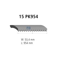 V-ribbed belt 15PK954 EPDM 954 mm DT SPARE PARTS for...