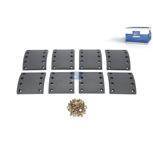 Brake Lining Set Drum Brake DT SPARE PARTS IAM-Expertise suitable for BPW