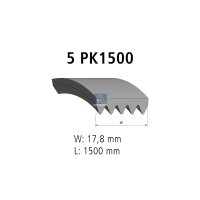 Keilrippenriemen 5PK1500 EPDM 1.500 mm DT SPARE PARTS...