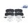 Brake Pad Set Disc Brake rear axle DT SPARE PARTS for e.g. MAN TGA