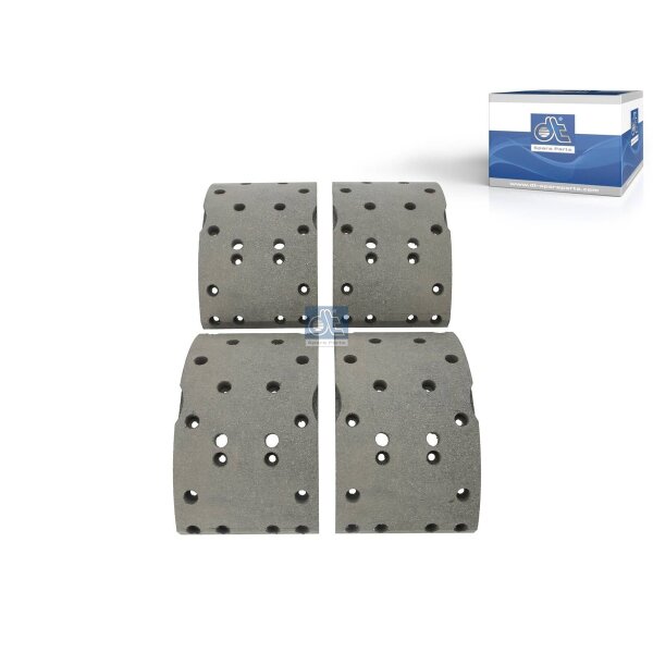 Brake Lining Set Drum Brake Rear Axle DT SPARE PARTS suitable for IVECO