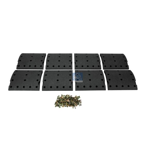 Brake pad set rear drum 18 mm 200 mm DT SPARE PARTS for VOLVO FM and others