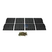 Brake pad set rear drum 18 mm 200 mm DT SPARE PARTS for...