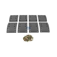Brake Lining Set Drum Brake rear 18 mm 160 mm DT SPARE...