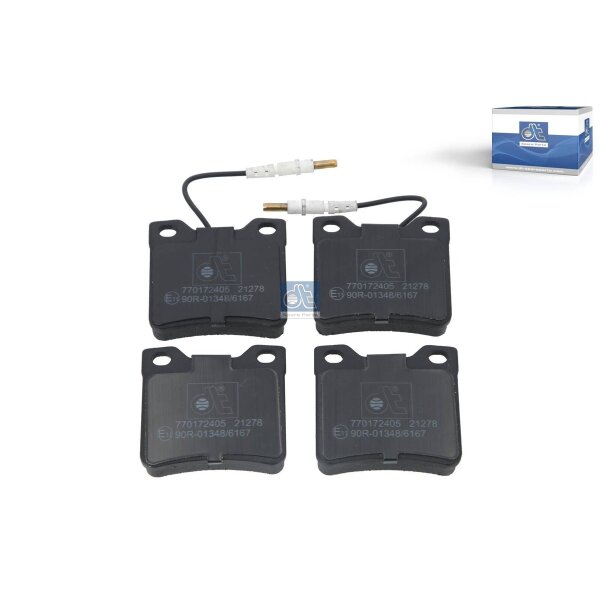 Brake Pad Set Disc Brake Rear Axle DT SPARE PARTS for MERCEDES-BENZ