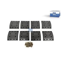Brake Lining Set Drum Brake Rear Axle DT SPARE PARTS...