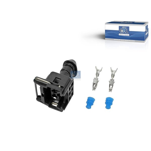 Plug 2-pin DT SPARE PARTS Aftermarket-Expertise suitable for e.g. DAF