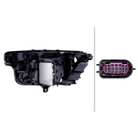 Headlight right 12 V LED Matrix HELLA suitable for e.g. AUDI A6