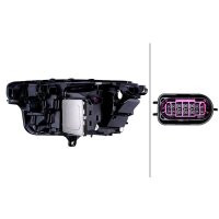 Headlight right 12 V LED Matrix HELLA suitable for e.g. AUDI A6
