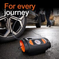 Air compressor Tyre pump to 6.9bar analogue display 12V OSRAM TYREinflate2110