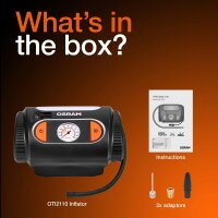 Air compressor Tyre pump up to 6.9 bar analogue 12V OSRAM TYREinflate2110