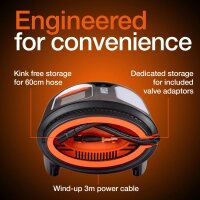 Air compressor Tyre pump max. 6.9 bar LCD display 12V OSRAM TYREinflate 2120